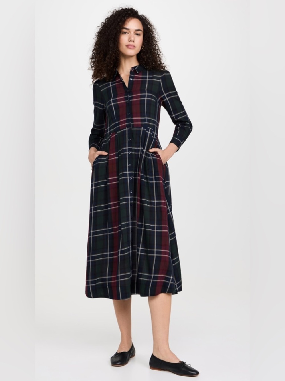 Birds of Paradis / Trovata Emmelie Dress Plaid